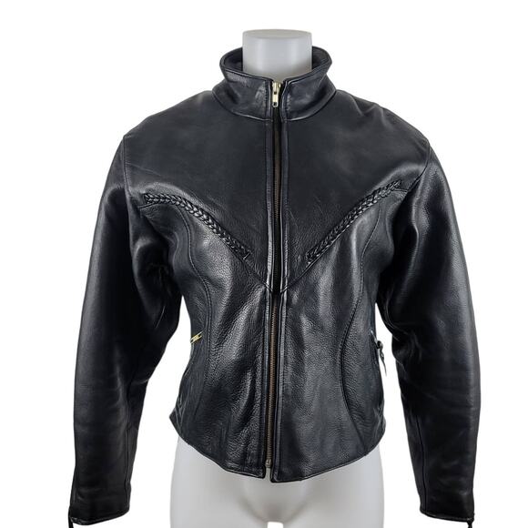 Unik Ultra Leather Motorcycle Jacket Zip Out Liner/Vest Women's M - Picture 1 of 9